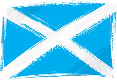 Grunge Scotland flag clipart