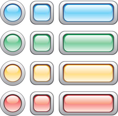 Buttons set clipart