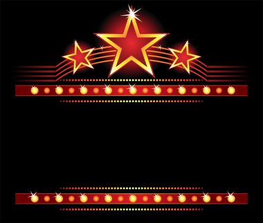 Stars over copyspace clipart