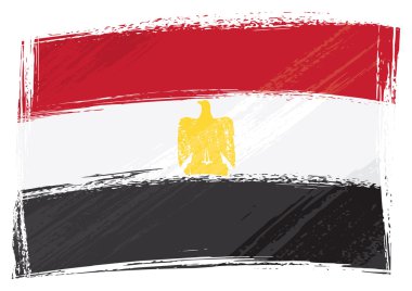 Grunge Egypt flag clipart