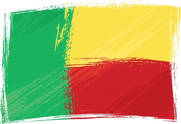 Grunge Benin flag — Stock Vector