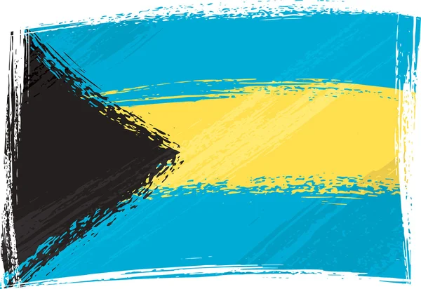 Grunge Bahamalar bayrağı — Stok Vektör