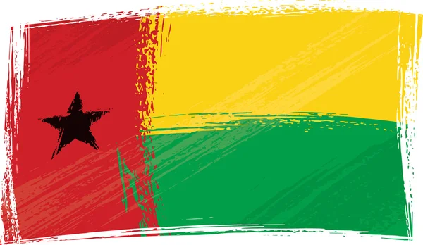 Grunge Guinee-Bissau vlag — Stockvector