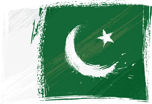 Grunge 巴基斯坦国旗 — 图库矢量图片