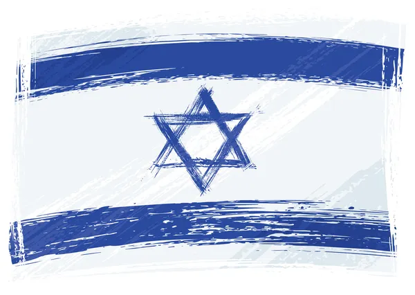 Grunge 以色列国旗 — 图库矢量图片