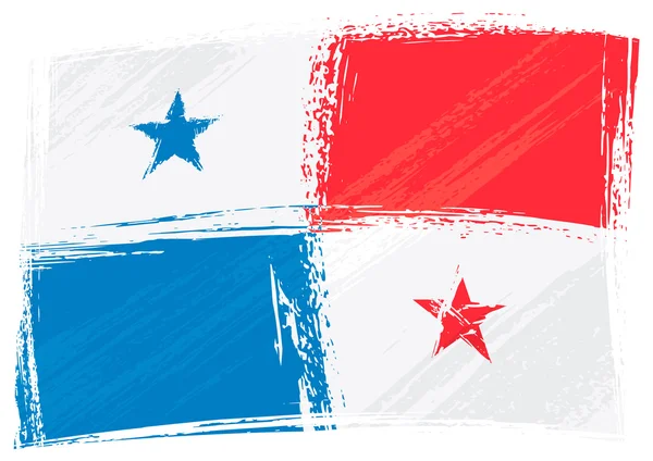グランジ パナマの国旗 — ストックベクタ