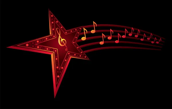 Звезда музыки — стоковый вектор