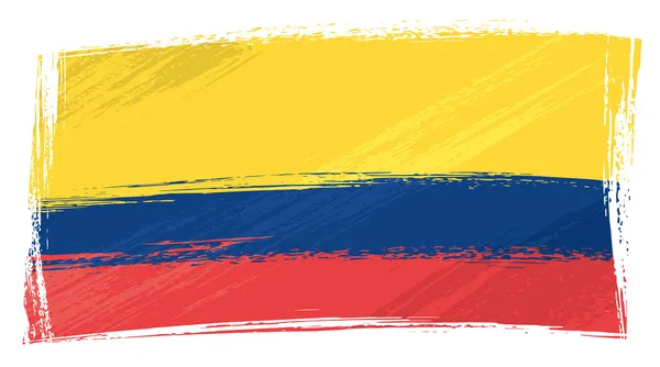 Grunge Ekvador bayrağı — Stok Vektör