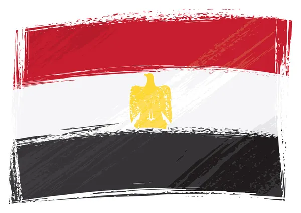 Grunge Bandera de Egipto — Vector de stock