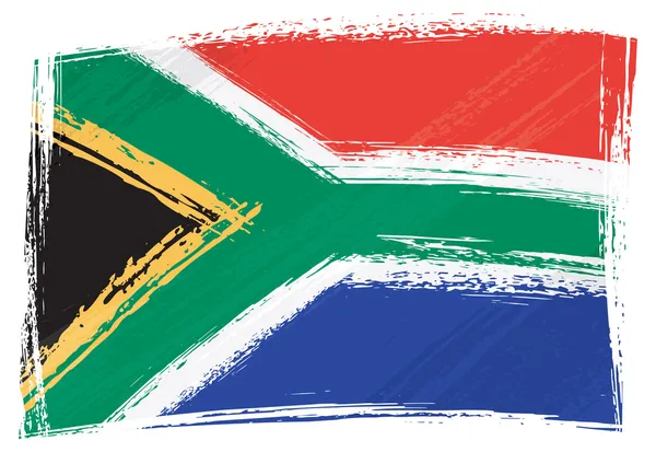 Grunge Bandera de Sudáfrica — Vector de stock