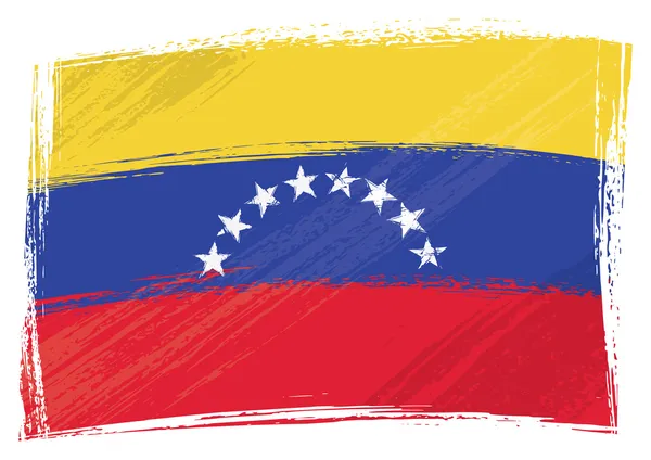 Grunge venezuela Flagge — Stockvektor