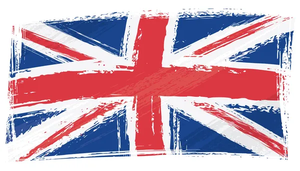 Grunge Verenigd Koninkrijk vlag — Stockvector