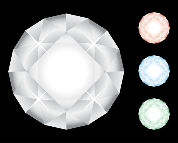 Ensemble de diamants — Image vectorielle