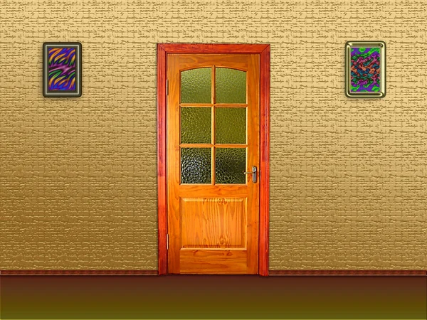 Door in the room — Stock Photo, Image