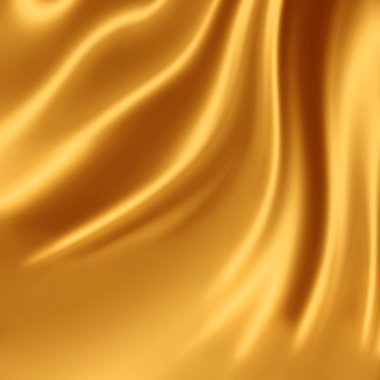 Golden silk fabric clipart