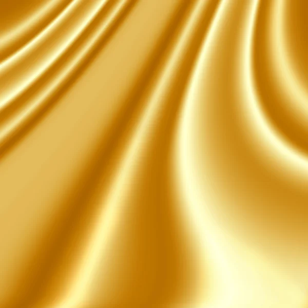 Złote tkaniny jedwabne — Zdjęcie stockowe