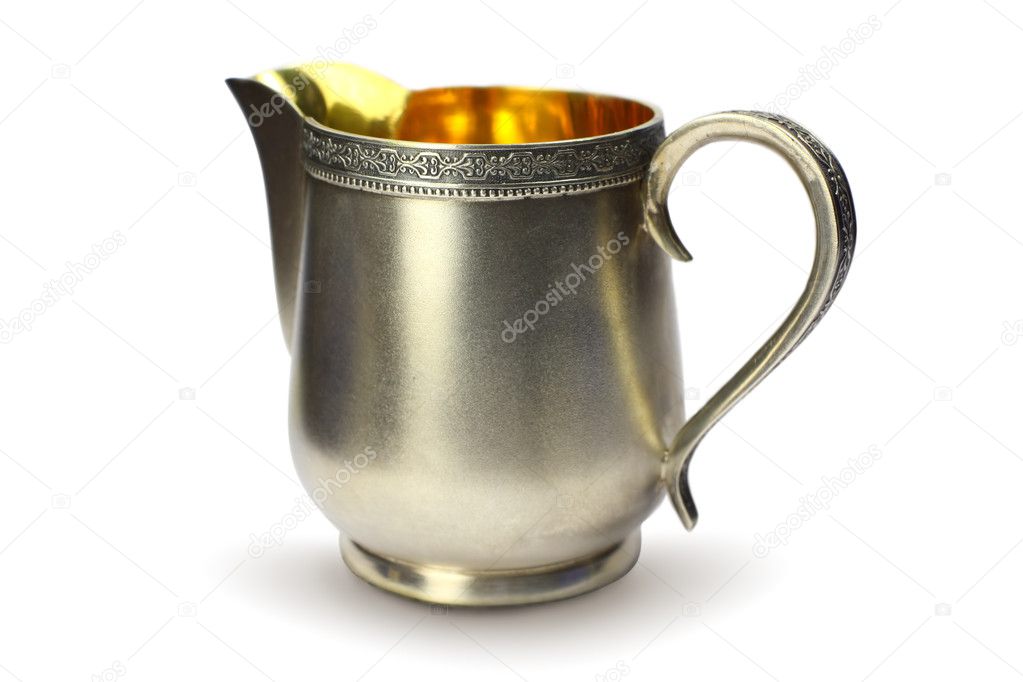 Antique silver cream jug