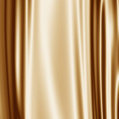 Golden satin fabric grunge clipart