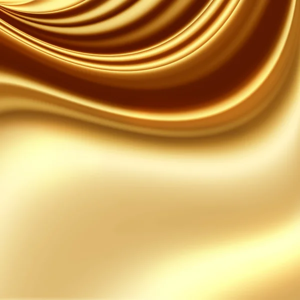 Grunge de tela satinada de oro — Foto de Stock