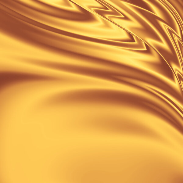 Золотая атласная ткань
