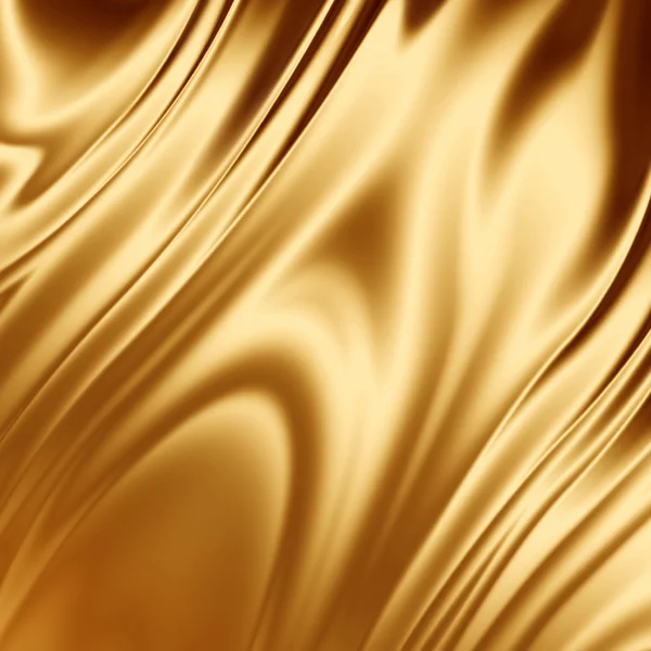 Gouden zijde stof Stockfoto