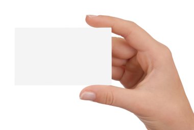 Blank Business Card clipart