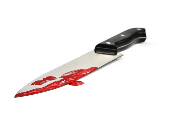 Nóż z krwi — Zdjęcie stockowe
