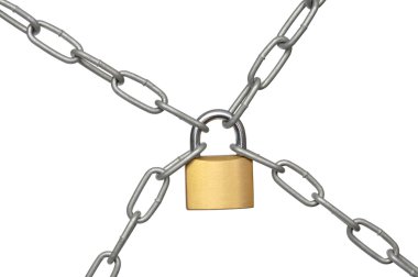 Padlock and Chain clipart