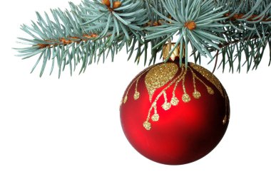 Christmas tree decoration clipart