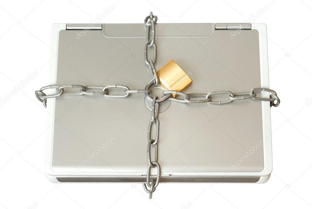 Laptop in Chains