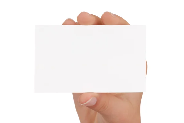 Cartão comercial em branco — Fotografia de Stock