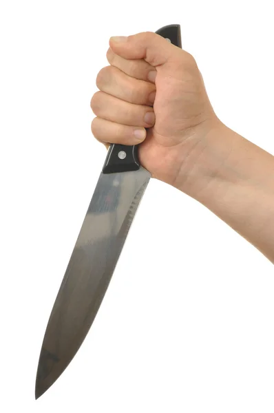 Mano con coltello — Foto Stock