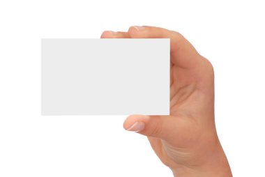 Blank Business Card clipart