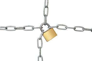 Padlock and Chain clipart