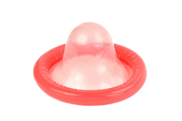 Kondom auf weiß — Stockfoto