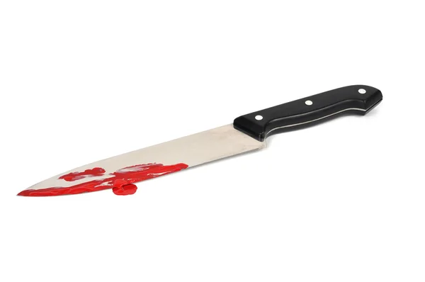Cuchillo con sangre — Foto de Stock