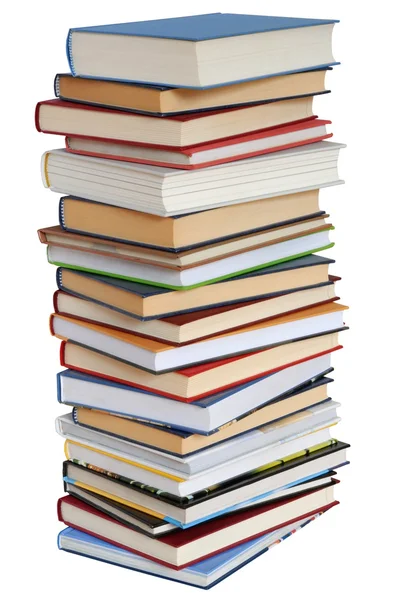 Alta pila de libros — Foto de Stock