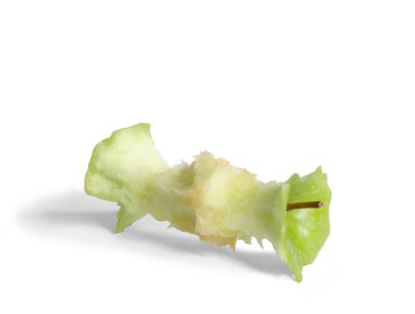 Isolated Apple Core clipart