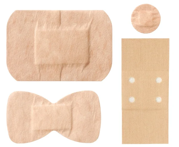 Set Terisolasi dari Bandage — Stok Foto
