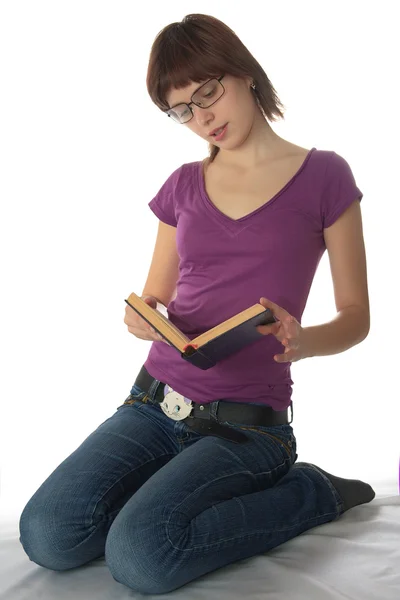 Girl with the book Stock Picture