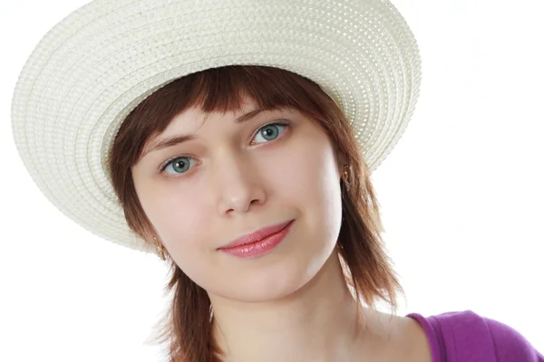 모자에있는 여자 로열티 프리 스톡 이미지