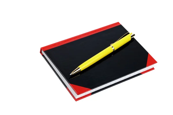 Notebook en pen. — Stockfoto