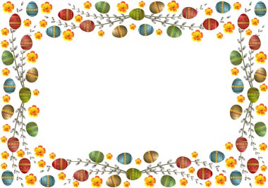 Easter eggs clipart