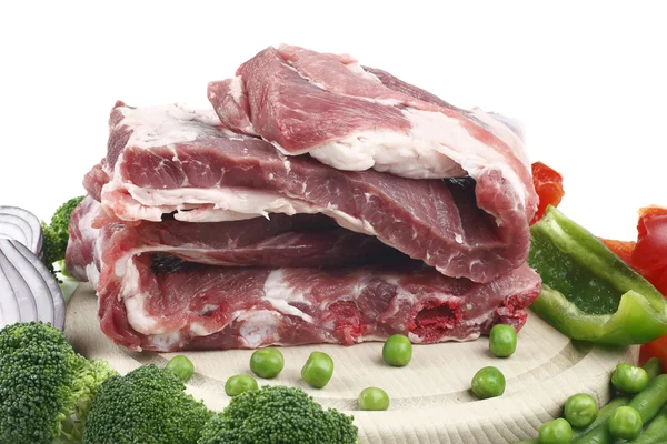 Carne de cerdo y hortalizas . —  Fotos de Stock