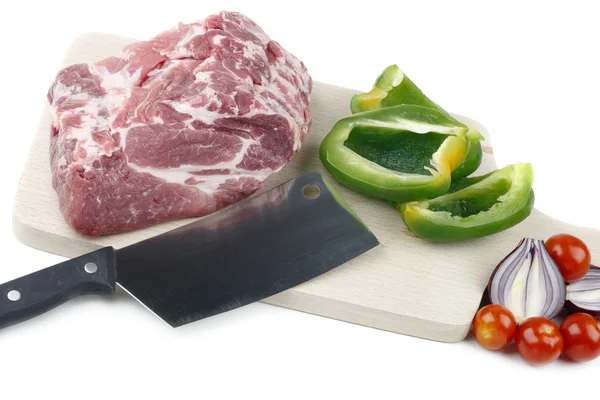 Carne de cerdo y hortalizas . —  Fotos de Stock