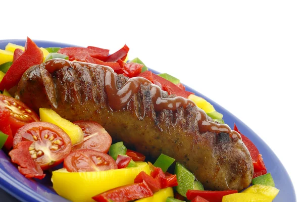 Fried sausage. — Stock Photo, Image