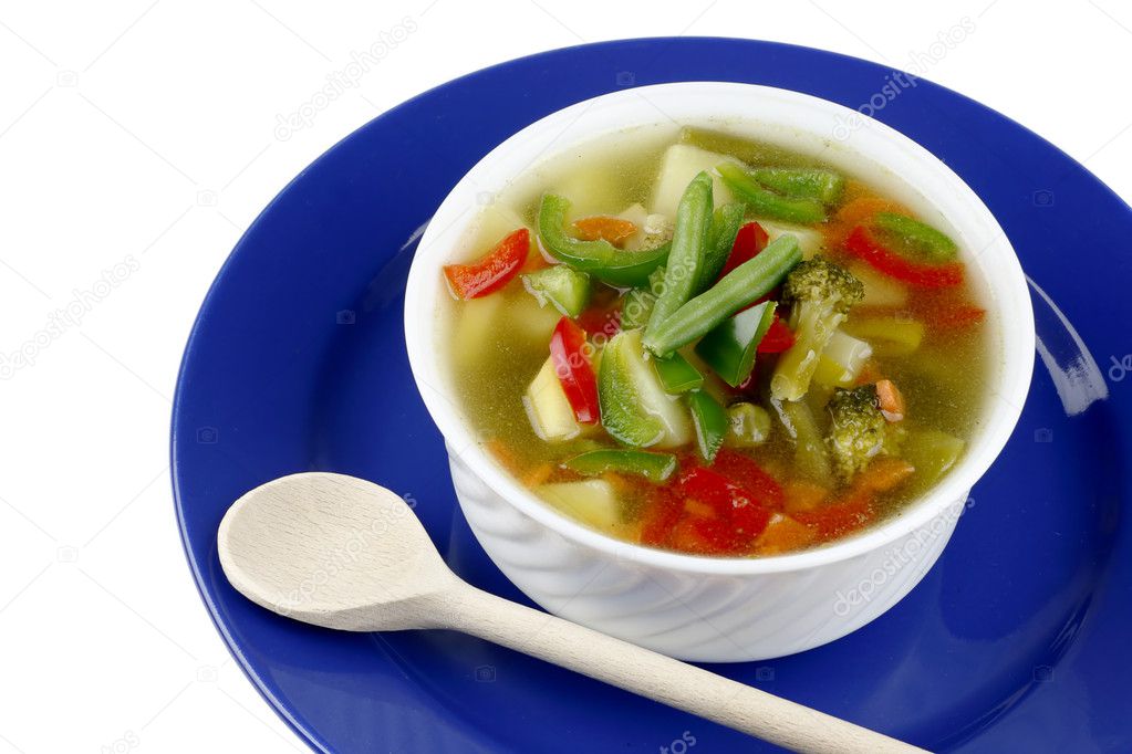 Diet vegetable soup.