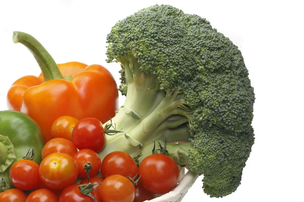 Broccoli, pomodori e paprica . — Foto Stock