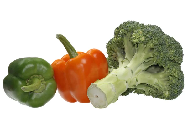 Paprika en broccoli. — Stockfoto