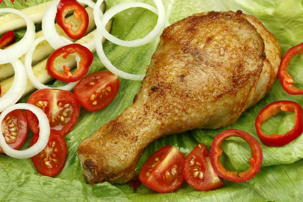 stock image Chicken leg.